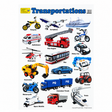 Large "Transportations" Educational Poster - 73x52cm Size - Portrait (Printed by Pumpkin Queen)