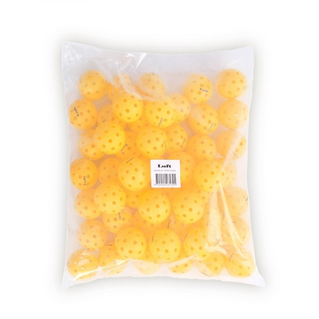50x LUFT "Arrow 40" Outdoor Pickleball Balls Bulk - Yellow (USA Pickleball Approved)
