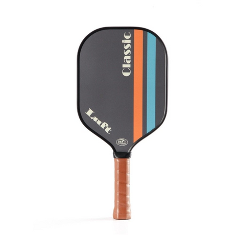 Luft Classic Pickleball Paddle Fiberglass Fiber Racket in Charcoal/Orange/Green/Cream