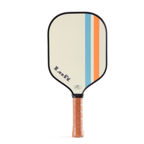 Luft Classic Pickleball Paddle Fiberglass Fiber Racket in Charcoal/Orange/Green/Cream