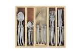 Laguiole Silhouette 24pc Stainless Steel Cutlery Set Dining in Silver