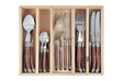 Laguiole Silhouette 24pc Cutlery Set Knife Fork Spoon in Wooden Box