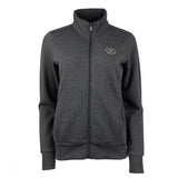 Sfida Lynne Womens Fleece Full Zip Jacket - Charcoal Marle (Stand Collar Track Top)