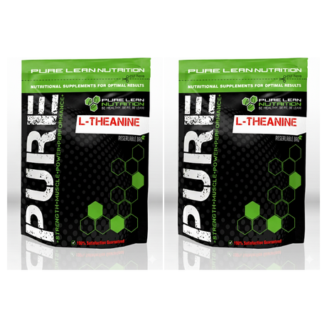 200g Pure Lean Nutrition L-Theanine Powder Bulk Pack - Pure (Calm Sleep Relaxation Stress Support Supplement)