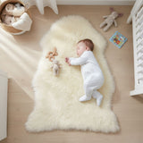 Bocchetta Lambskin Baby Rug (Genuine Wool Nursery Play Mat)