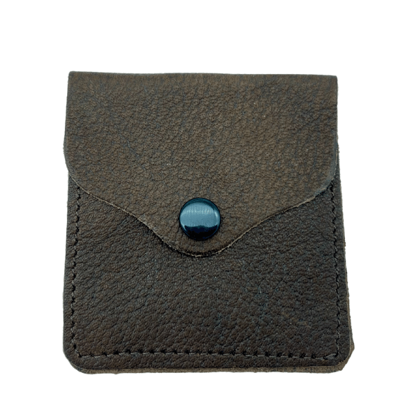 Jacaru 5538 Square Kangaroo Leather Coin Purse - 7 x 7cm (Made in Australia)