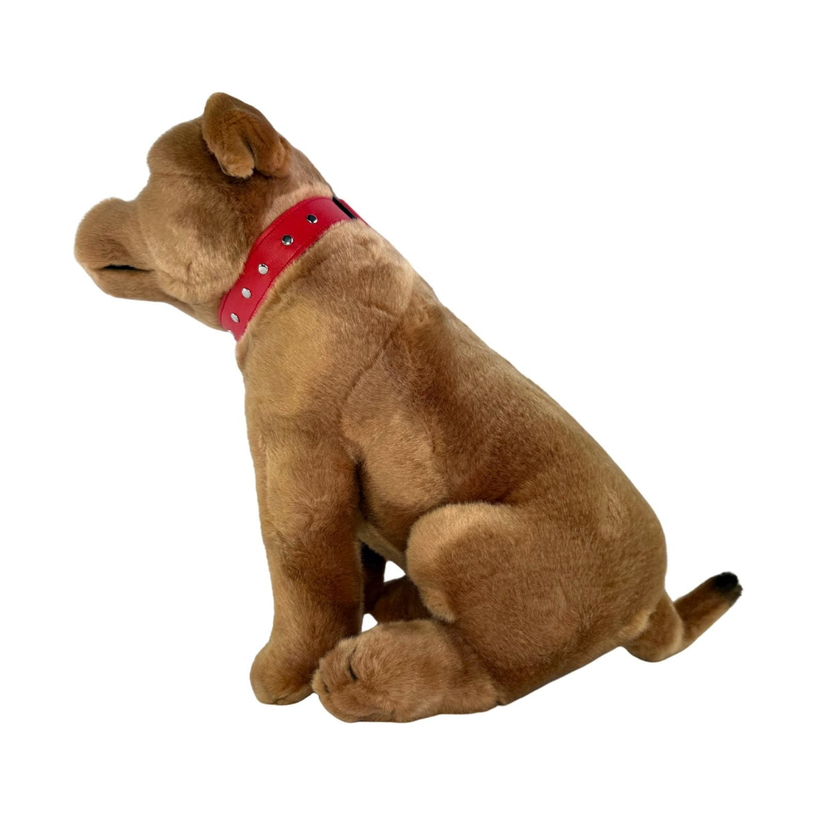 Bocchetta Lester 32cm Sitting Staffy Plush Toy - Brown (Realistic Stuffed Animal Dog Gift)