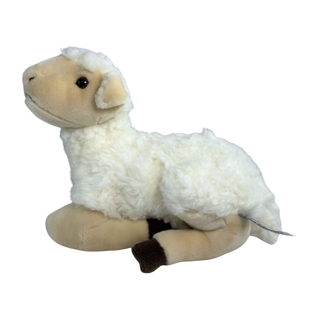 Bocchetta Lola 30cm Lying Sheep Plush Toy (Realistic Stuffed Animal Farm Gift)