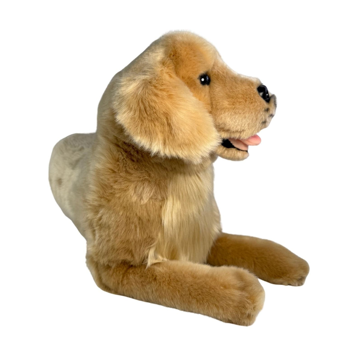 Bocchetta Lucky 50cm Lying Golden Retriever Plush Toy (Realistic Stuffed Animal Dog Gift)