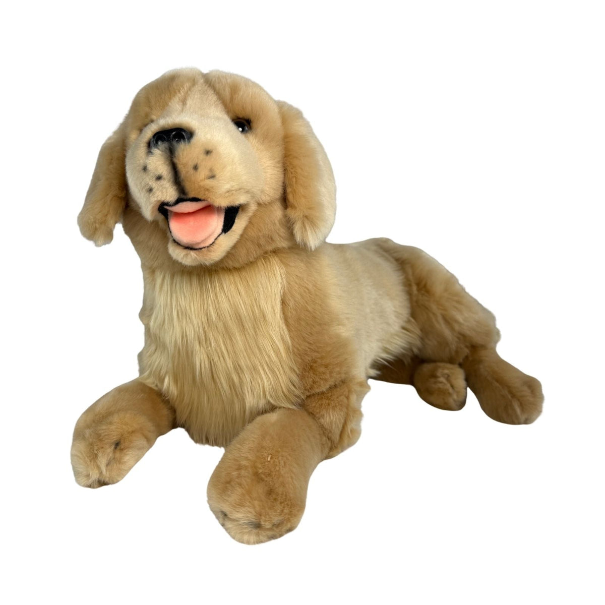 Bocchetta Lucky 50cm Lying Golden Retriever Plush Toy (Realistic Stuffed Animal Dog Gift)