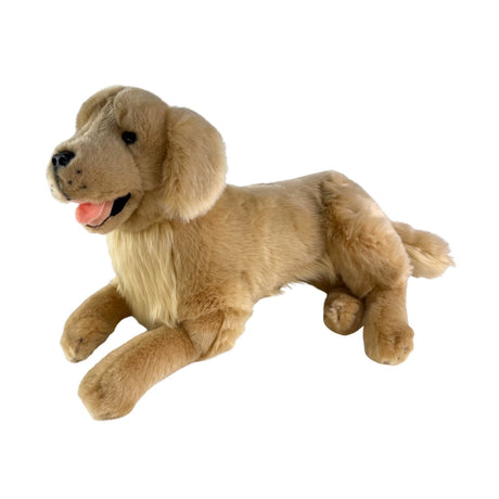 Bocchetta Lucky 50cm Lying Golden Retriever Plush Toy (Realistic Stuffed Animal Dog Gift)