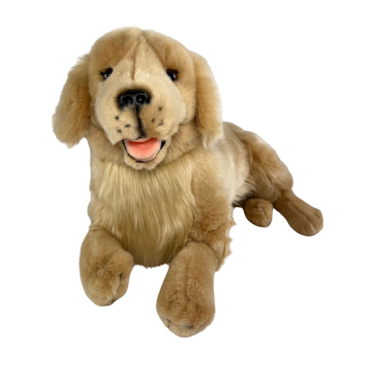 Bocchetta Lucky 50cm Lying Golden Retriever Plush Toy (Realistic Stuffed Animal Dog Gift)