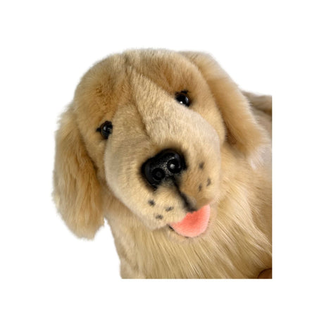Bocchetta Lucky 50cm Lying Golden Retriever Plush Toy (Realistic Stuffed Animal Dog Gift)