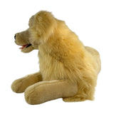 Bocchetta Luna 62cm Lying Golden Retriever with Satin Pocket Plush Toy (Realistic Stuffed Animal Dog Gift)