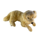 Bocchetta Luna 62cm Lying Golden Retriever with Satin Pocket Plush Toy (Realistic Stuffed Animal Dog Gift)