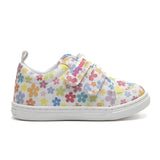 BILLYCART Barefoot Girls Wide-Fit First Walker Sneaker Shoes Sneakers in Flower Petal