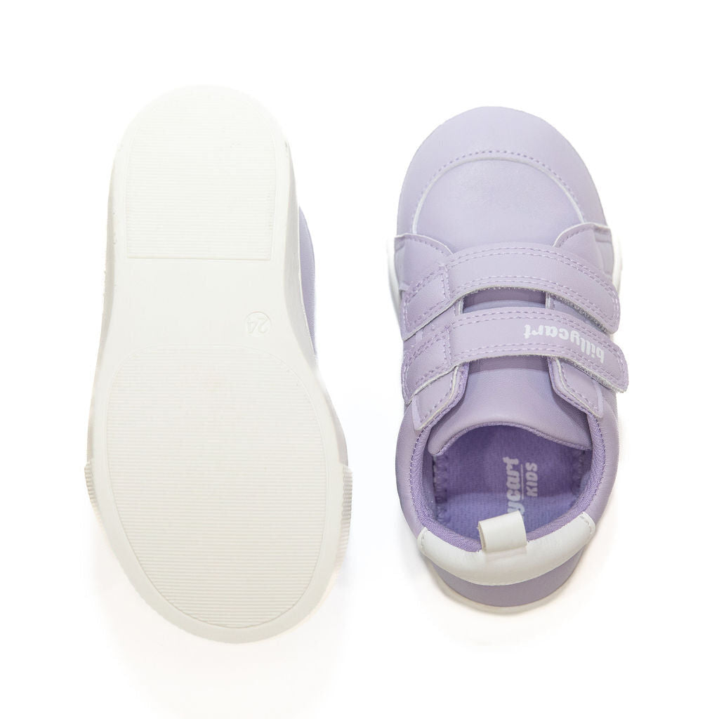 BILLYCART Barefoot Girls Wide-Fit First Walker Boots Shoes Sneakers in Purple Violet