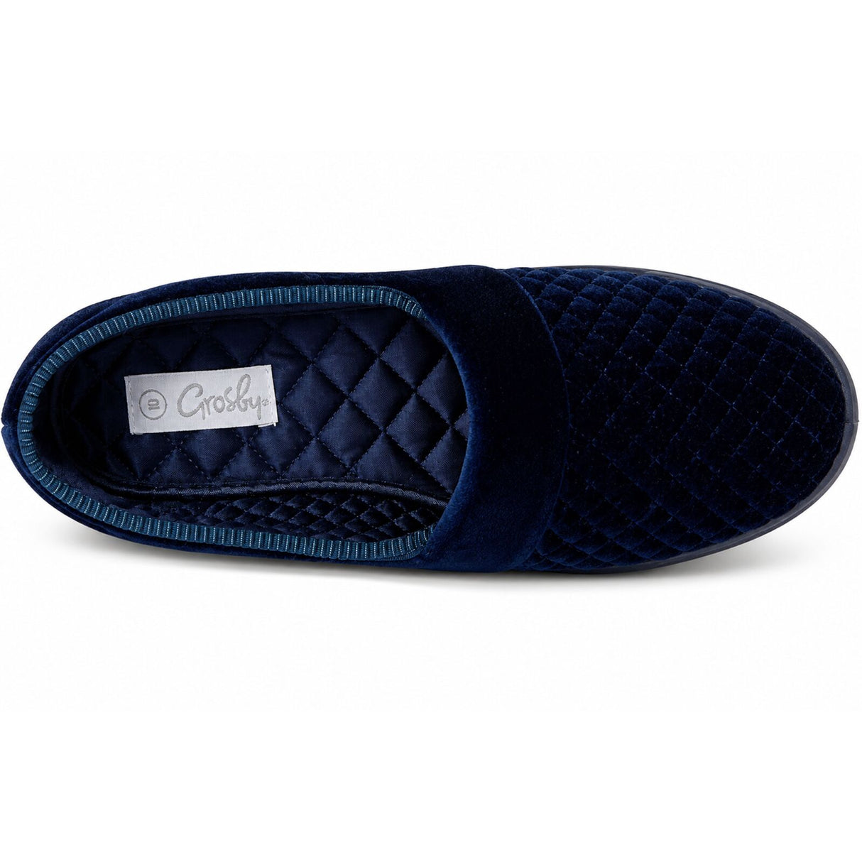 Marcy 2 Womens Slippers Slip On Indoor Outdoor Quilted Moccasins - Deep Navy