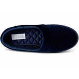 Marcy 2 Womens Slippers Slip On Indoor Outdoor Quilted Moccasins - Deep Navy