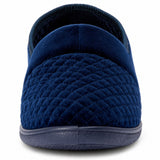 Marcy 2 Womens Slippers Slip On Indoor Outdoor Quilted Moccasins - Deep Navy