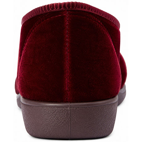 Grosby Marcy 2 Womens Slippers - Wine Red (Slip On Indoor/Outdoor Casual Shoes)