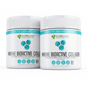 160 Servings Pure Lean Nutrition Marine Collagen Bioactive Peptides Powder - Beauty Glow (Skin & Nails)
