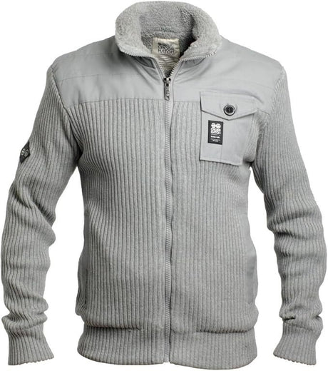 Crosshatch Mashton Mens Sherpa Zip Up Jacket (Fur Lined Parka)