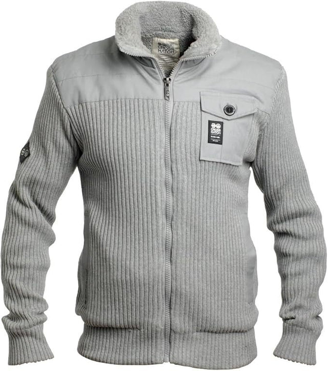 Crosshatch Mashton Mens Sherpa Zip Up Jacket (Fur Lined Parka)