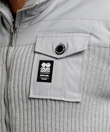 Crosshatch Mashton Mens Sherpa Zip Up Jacket (Fur Lined Parka)