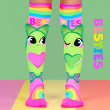 MADMIA Best Friend Love Knee High Socks - Kids & Adults Ages 6-99 (Crazy Sock Day)