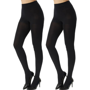 1 Pack of 2 Mannequin Pantyhose 13 Denier - Black (Stockings/Hosiery)