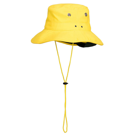 Portwest Mens Premium 100% Cotton Wide Brim Hat w/ Back Legionnaires Flap - Yellow