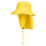 Portwest Mens Premium 100% Cotton Wide Brim Hat w/ Back Legionnaires Flap - Yellow