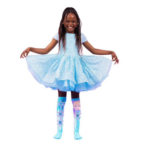 MADMIA Disney Frozen Elsa Girls Knee High Socks - Childrens Kids One Size