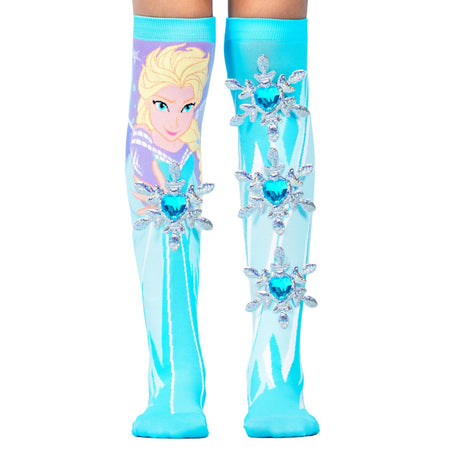 MADMIA Disney Frozen Elsa Girls Knee High Socks - Childrens Kids One Size