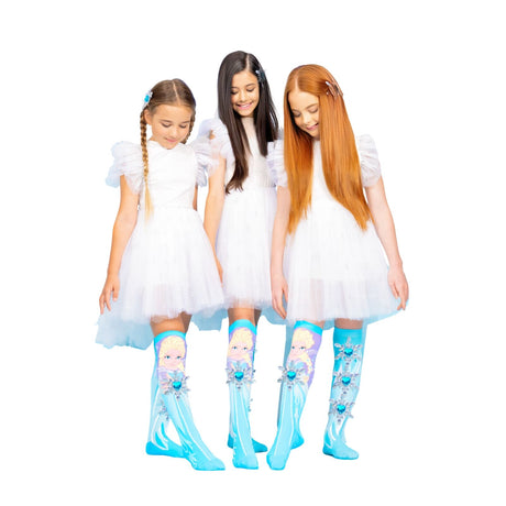 MADMIA Disney Frozen Elsa Girls Knee High Socks - Childrens Kids One Size