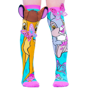 MADMIA Disney Bambi Girls Knee High Socks - Kids & Adults Ages 6-99 (Crazy Sock Day)