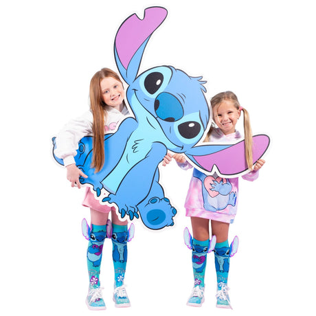 MADMIA Disney Silver Stitch Girls Knee High Socks - Childrens Kids One Size