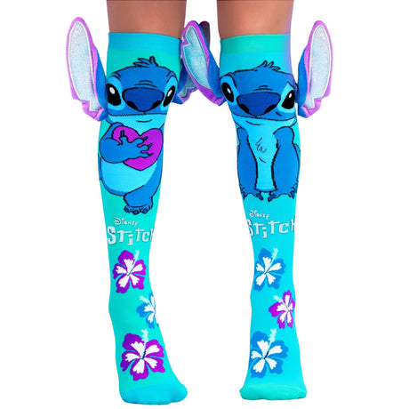 MADMIA Disney Silver Stitch Girls Knee High Socks - Childrens Kids One Size