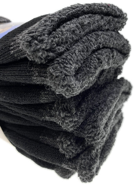 12 Pairs Heavy Duty Merino Wool Work Socks Extra Thick Cushion (Size 11-14) - Bulk Pack