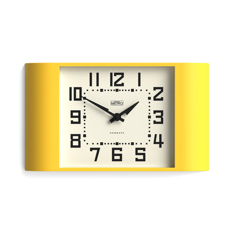 Newgate Metro Wall Clock - Yellow