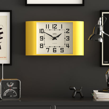 Newgate Metro Wall Clock - Yellow