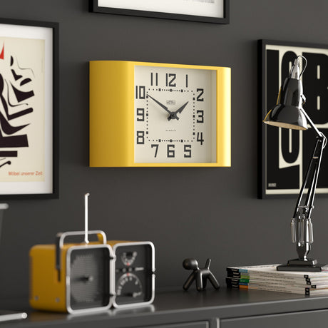 Newgate Metro Wall Clock - Yellow