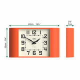Newgate Metro Wall Clock - Pumpkin Orange