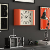 Newgate Metro Wall Clock - Pumpkin Orange