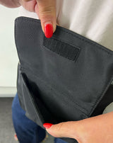 Milleni Waist Bag Utility Travel Belt Bum Bag Adjustable Strap w/ Zipper in Black