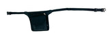 Milleni Waist Belt Bum Bag - Black (Utility Travel Adjustable Strap Belt w/ Zipper)