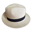 Straw Trilby Hat - Natural - XXL