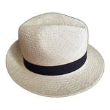 Straw Trilby Hat - Natural - XXL