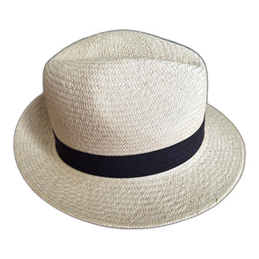 Straw Trilby Hat - Natural - XXL